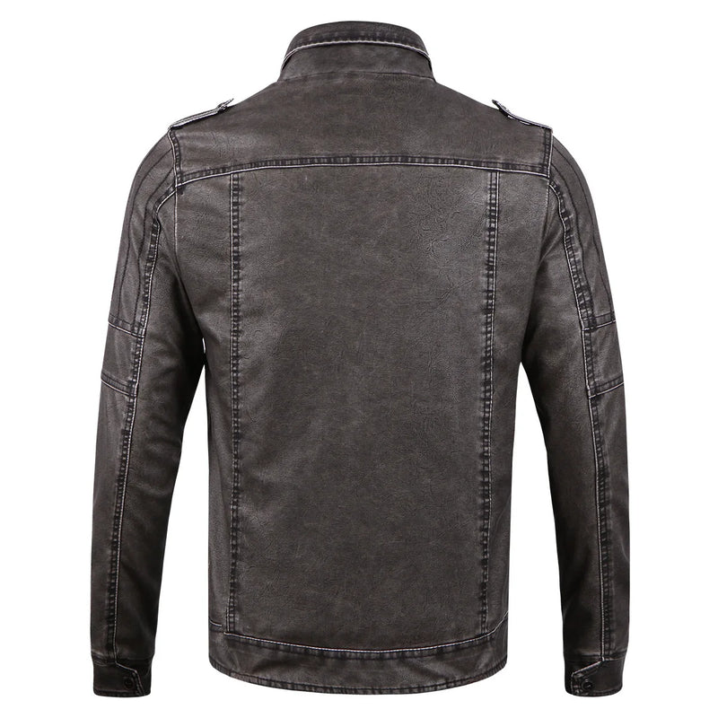 urban fashion featuring mens leather jacket fashion stand collar locomotive coat new winter casual plus size motorcycle jacket male warm biker outerwear design – premium quality jacket for men