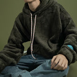 Warm Hoodies Mens 2018 Autumn Winter Hairy Sweatshirts Hip Hop Casual
