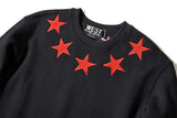 New 2018 Men Embroidered Stars Stripes Hoodies Hoody Hooded Sweatshirt