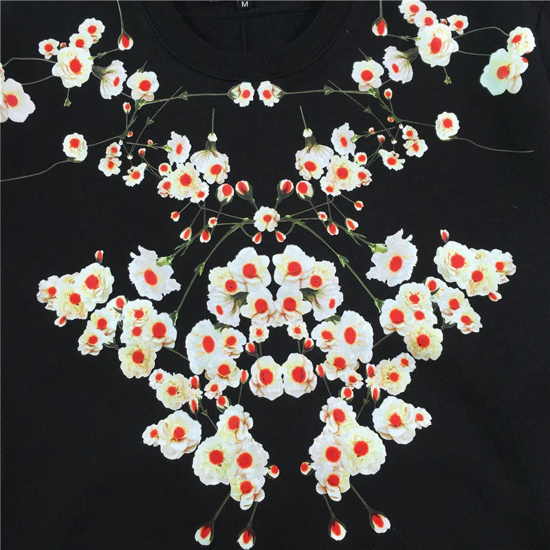 New High High Men Clove Jasmine Flowers Hoodies Hoody Hooded Sweatshir