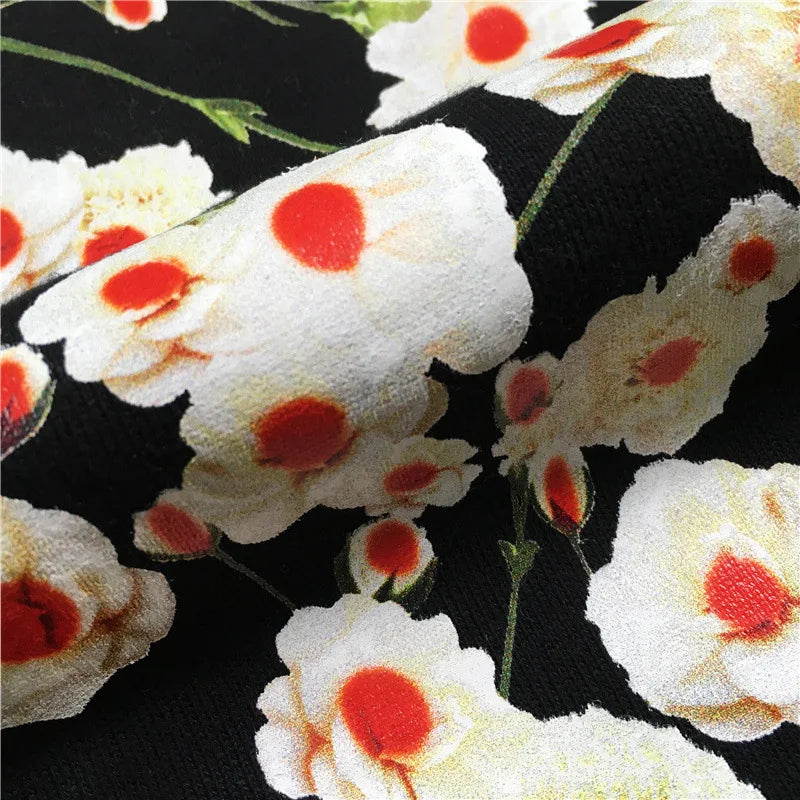 New High High Men Clove Jasmine Flowers Hoodies Hoody Hooded Sweatshir
