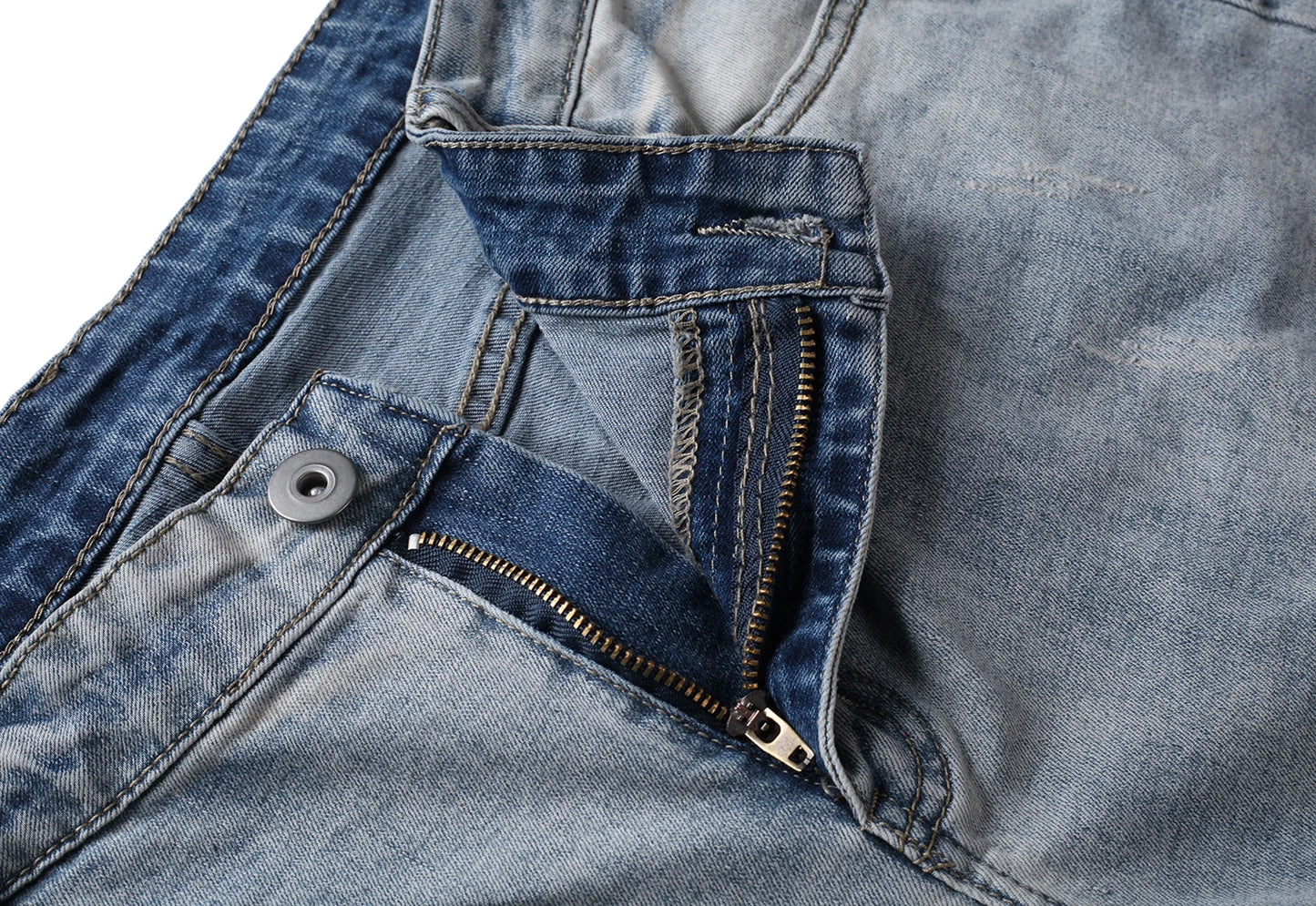 fashion designed slim fit ripped biker jeans hi street mens distressed denim joggers knee holes washed destroyed jeans men pants unique joggers style 1687