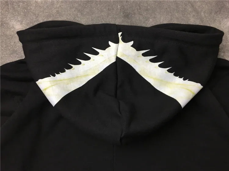 New Baolideng Men Shark Teeth Gentleman Hoodies Hoody Hooded Sweatshir
