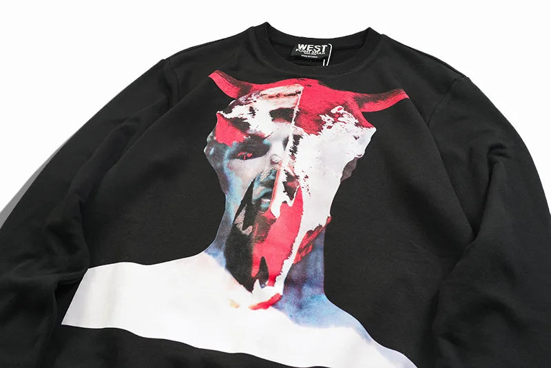 New Baolideng Men Demon Face Monster Gentleman Hoodies Hoody Hooded Sw