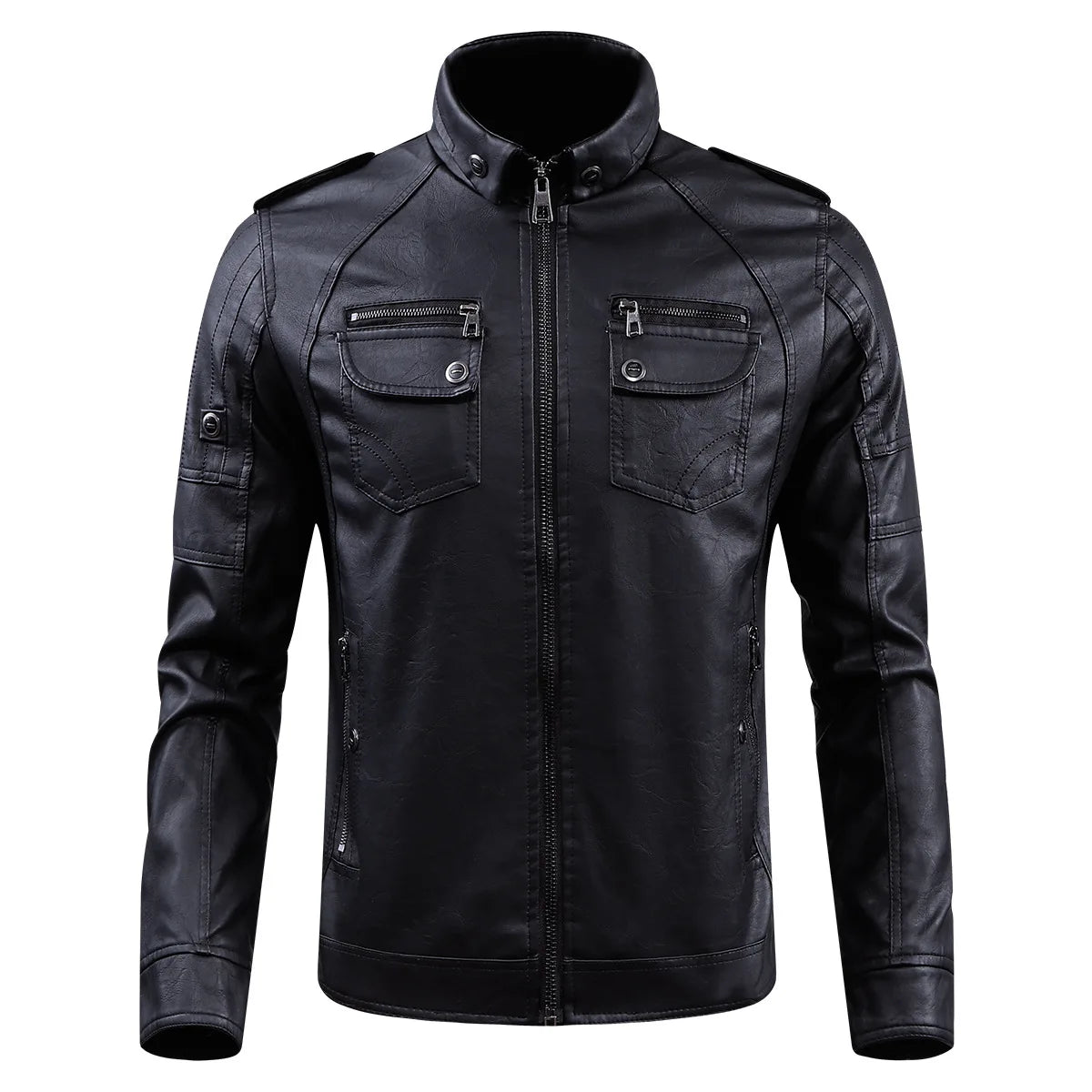 oversized fit featuring mens leather jacket fashion stand collar locomotive coat new winter casual plus size motorcycle jacket male warm biker outerwear design – premium quality jacket for men
