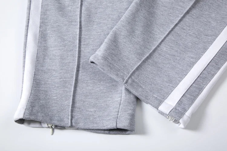bottom zipper wide leg pants mens fashion straight trousers new loose hip hop streetwear men casual spring summer long pant unique default style 2315