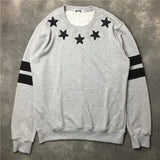 New High Men Embroidery Star Stripes Gentleman Hoodies Hoody Hooded Sw