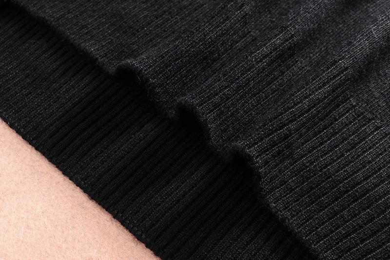 techwear street knit hoodie with oversized flame detail for urban fall winter outfits, street fashion menswear trend for seas