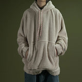 Warm Hoodies Mens 2018 Autumn Winter Hairy Sweatshirts Hip Hop Casual