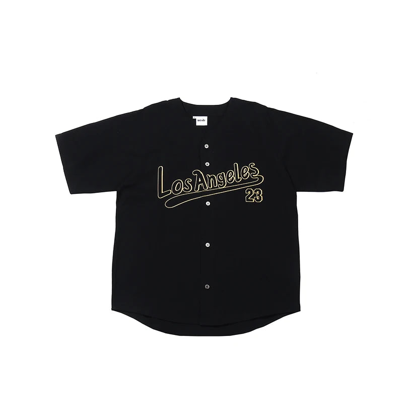 Trapwear Shirt – Men Baseball Tee Shirts New Fashion Letter Printed Single Br – Urban Streetwear for Men & Women