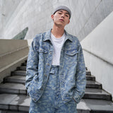 mens embroidery denim jackets fashion turn down collar long sleeve jean outerwear new spring casual streetwear jeans nan jack - variant style 64d941 for streetwear fashion