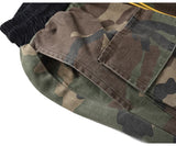 mens camouflage hip hop pants bottom button pockets cargo trousers fashion elastic waist drawstring sportswear streetwear jogger unique joggers style 3444