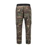 mens camouflage hip hop pants bottom button pockets cargo trousers fashion elastic waist drawstring sportswear streetwear jogger unique joggers style 3441