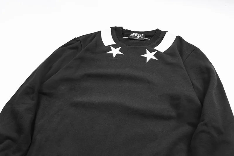 New Baolideng Men Collar Embroidered Star Stripe Hoodies Hoody Hooded