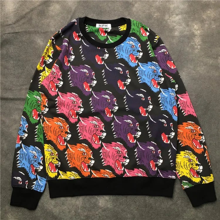 New High Quality 2018 Men Different Wolf Hoodies Hoody Hooded Sweatshi