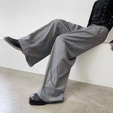 pants men high waist casual wide leg suit pant male vintage fashion japan korea streetwear loose long trousers menswear bottoms