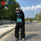 Anime Aesthetic Tee – Rainbowtouches 2021 Drop Shoulder Top High Street Graffiti P – Modern Streetwear for Everyone