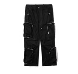 rainbowtouches fashion classic brand mens cargo pants casual zipper pocket design trousers loose straight tooling style overalls unique cargo style 4417