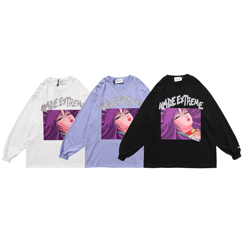 "Sleeping Angel" Unisex Men Women Streetwear Graphic Sweatshirt Daulet Apparel