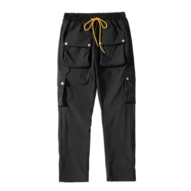high street functional hip hop cargo pant harajuku fashionable multi pocket cargo trousers men women streetwear loose casual utility cargo pants