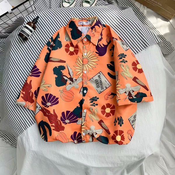 "Flower Seeds" Unisex Men Women Streetwear Graphic Shirt Daulet Apparel