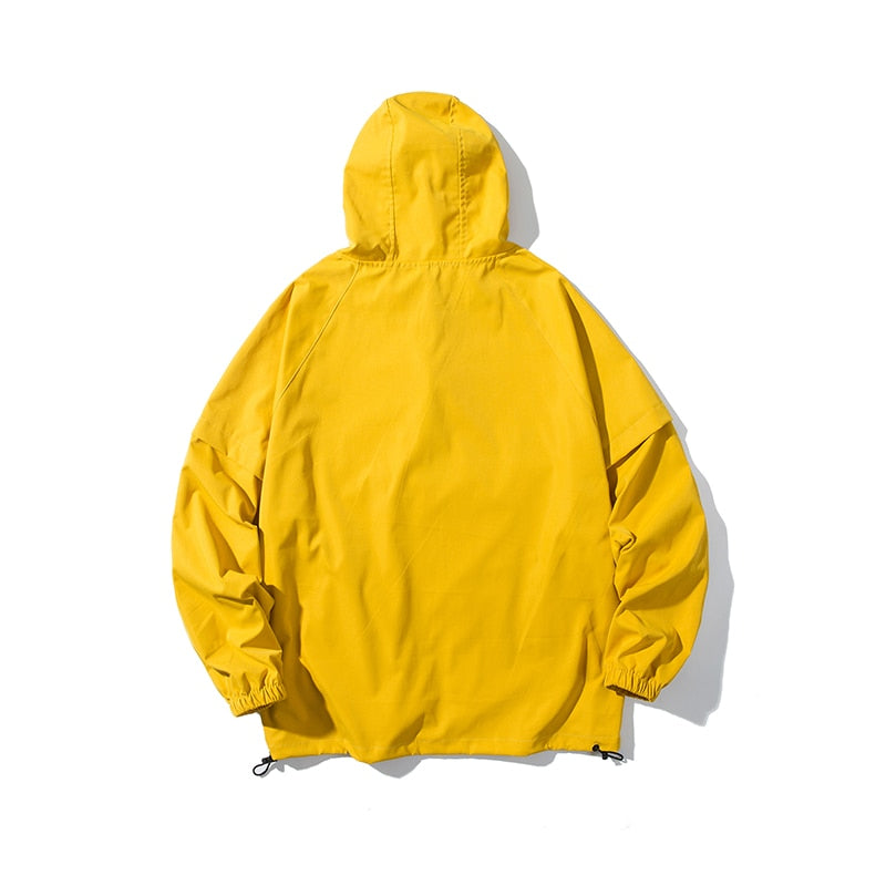"Rainy Day" Unisex Men Women Streetwear Windbreaker Jacket Daulet Apparel