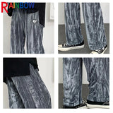 rainbowtouches fashion classic brand men pants casual elastic trousers loose high street outdoor style overalls superior quality unique default style 4679