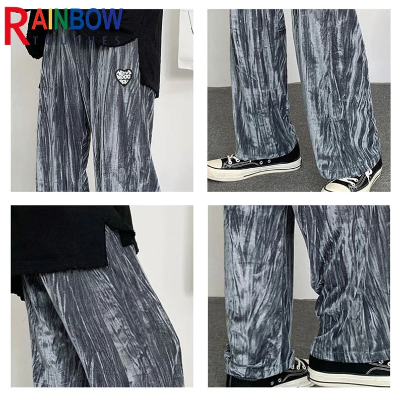 rainbowtouches fashion classic brand men pants casual elastic trousers loose high street outdoor style overalls superior quality unique default style 4679