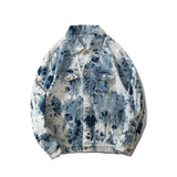 winter street style featuring fashion tie dyed jeans jackets coat men casual single breasted turn down collar denim streetwear new hip hop outerwear jacket design – premium quality jacket for men