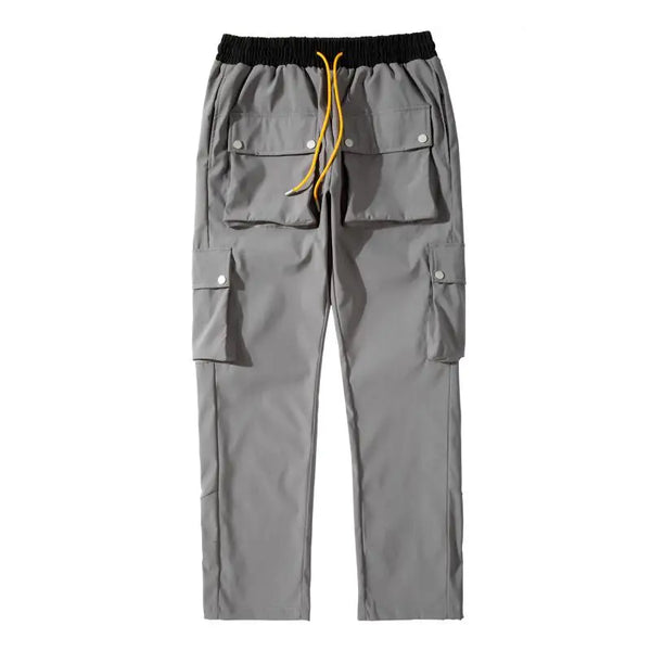high street functional hip hop cargo pant harajuku fashionable multi pocket cargo trousers men women streetwear loose casual multi-pocket cargos