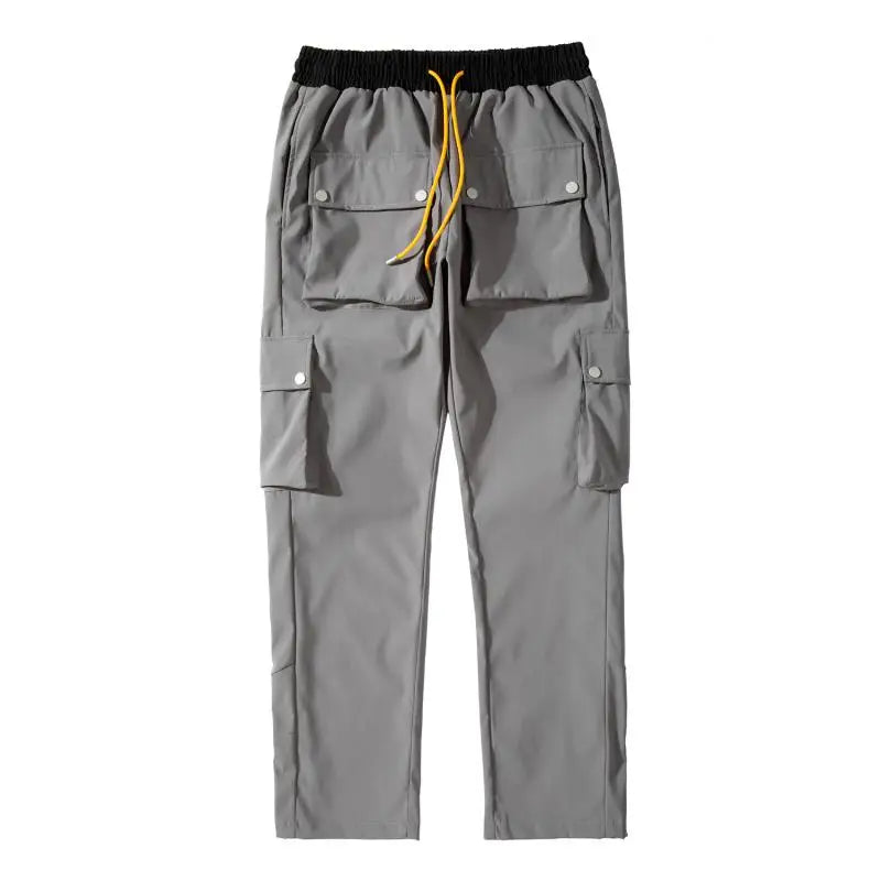 high street functional hip hop cargo pant harajuku fashionable multi pocket cargo trousers men women streetwear loose casual multi-pocket cargos