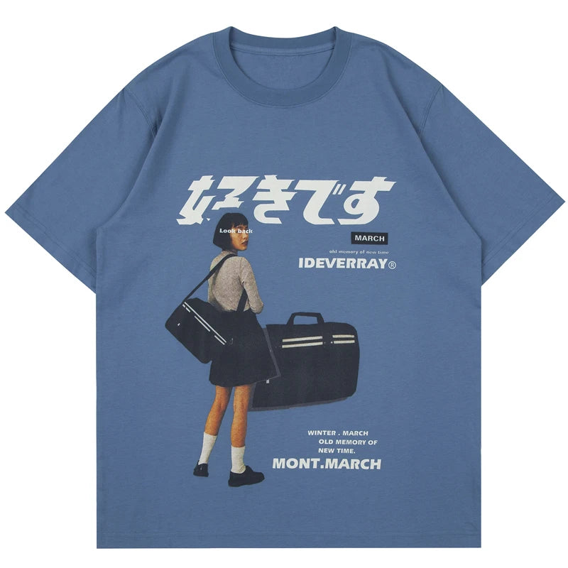 Gothic Streetwear – Hip Hop Streetwear Harajuku T Shirt Girl Japanese Kanji Prin – Modern Streetwear for Everyone