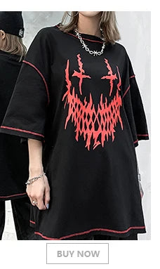 Gothic Oversized shirt – 2023 Men Hip Hop Streetwear T Shirt Harajuku Letter Graphic