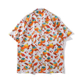 Dark Icon Full Printed Men's Shirt Short Sleeve 2022 Summer Thin Material Polo Shirt
