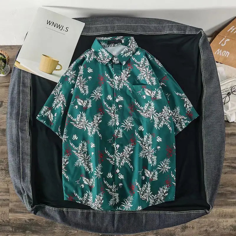 2020 Summer chemise hommes Fashion Streetwear Short sleeve Top Mens shirts Casual Hip Hop Harajuku Sweatshirt printing Shirt Men