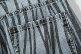 2 Pieces Sets Men Fashion Striped Printed Short Sleeves Single Breasted Loose Shirts and Shorts Joggers Streetwear Hip Hop Set
