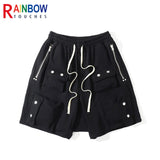 rainbowtouches men shorts summer buttons pocket design hip hop pop it streetwear casual male sportswear outdoor breathable pants relaxed fit shorts