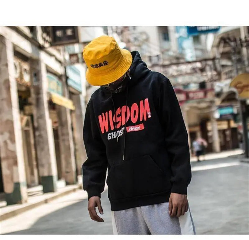 Fashion Harajuku Hoodie Sweatshirt Mens Casual Black Hip Hop Japan Pri