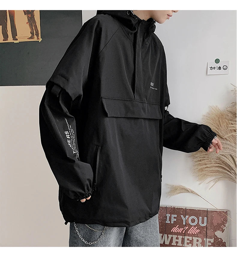 Minimalist Zip-Up Street Jacket Urban Fashion Essential