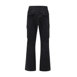 streetwear mens hip hop camouflage flare pants fashionable camo cargo pants male slim fit camouflage trousers women all match unique cargo style 5133
