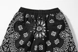 Hip Hop Loose Shorts Fashion Harajuku Printed Shorts Mens Summer Casual Elastic Waist Drewstring Streetwear Sportswear Joggers