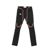 high street knee hole with chain ripped biker jeans mens slim fit denim pants autumn new streetwear casual hip hop pants joggers unique joggers style 4264