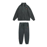 spring and autumn new fleece knitted coat mens loose couple suit versatile high street style minimalist street pants