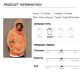 2023 Hip Hop Hoodie Sweatshirt Men Streetwear Skull Graffiti Print Hoodie Pullover Cotton Autumn Grey Harajuku Punk Clothes New