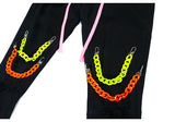 high street knee hole with chain ripped biker jeans mens slim fit denim pants autumn new streetwear casual hip hop pants joggers unique joggers style 4267