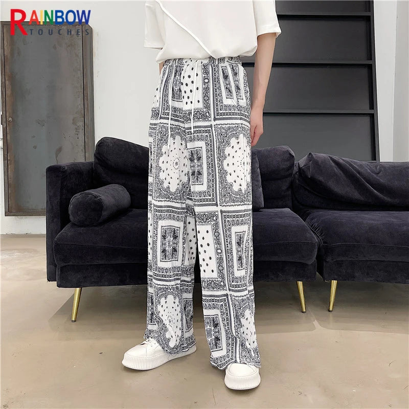 rainbowtouches fashional classic brand mens pants casual oversize trousers loose straight retro style superior quality overalls unique default style 2584