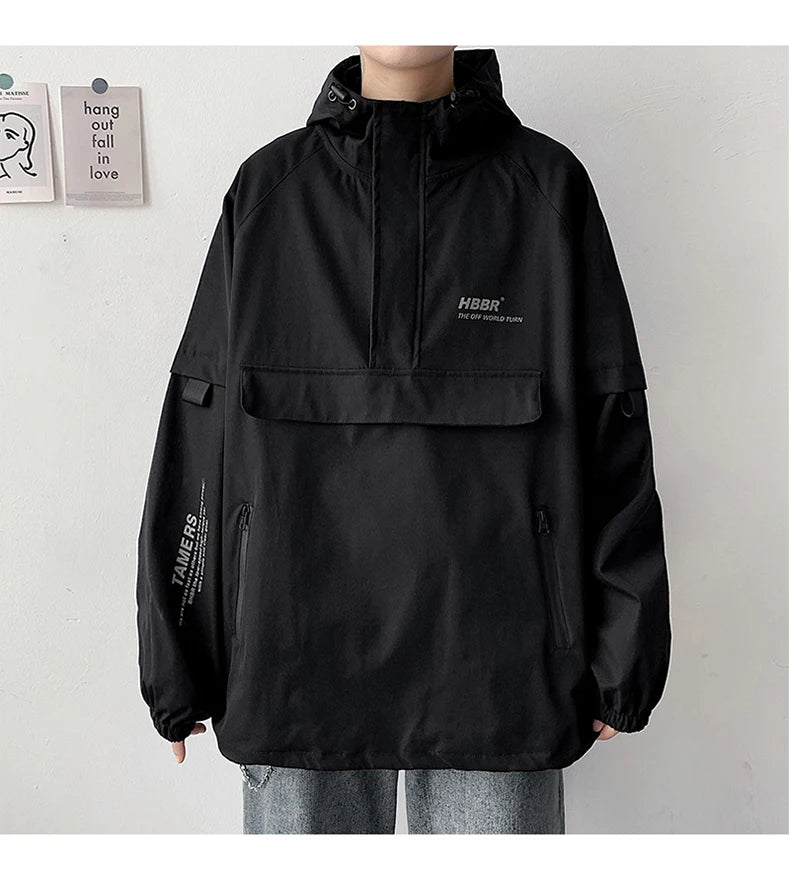 Minimalist Zip-Up Street Jacket Urban Fashion Essential