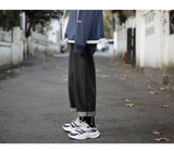 wide legs jeans men fashion retro solid color casual straight jean pants mens streetwear hip hop denim pants mens trousers m 3xl unique jeans style 3686