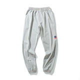 rainbowtouches fashion classic brand mens pants outdoor sports grey letters trousers loose straight casual style black wide legs unique default style 3100