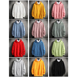 Spring Autumn Womens Hoodies Harajuku Fashion Solid Color Hoodies Casu